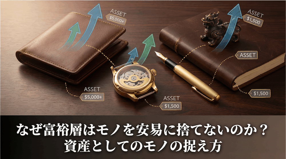 なぜ富裕層はモノを安易に捨てないのか？資産としてのモノの捉え方