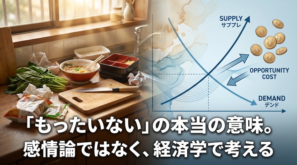 「もったいない」の本当の意味。感情論ではなく、経済学で考える