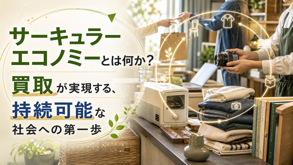 サーキュラーエコノミーとは何か？買取が実現する、持続可能な社会への第一歩